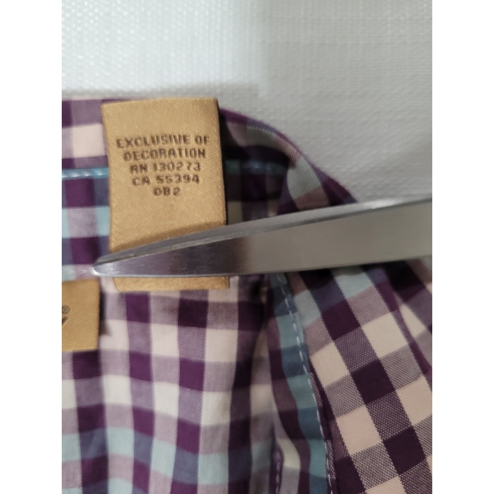Wrangler Women Plaid Pearl Snap Long Sleeve Shirt Purple/Teal Western Cowgirl - Picture 9 of 10
